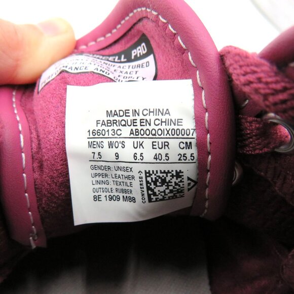 Converse Jack Purcell Cons Sneakers Mens 7.5 Womens 9 Purple Rose Low Top Shoes - Picture 9 of 9